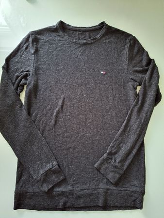 Pull femmeTommy Hilfiger gris chiné - Taille L