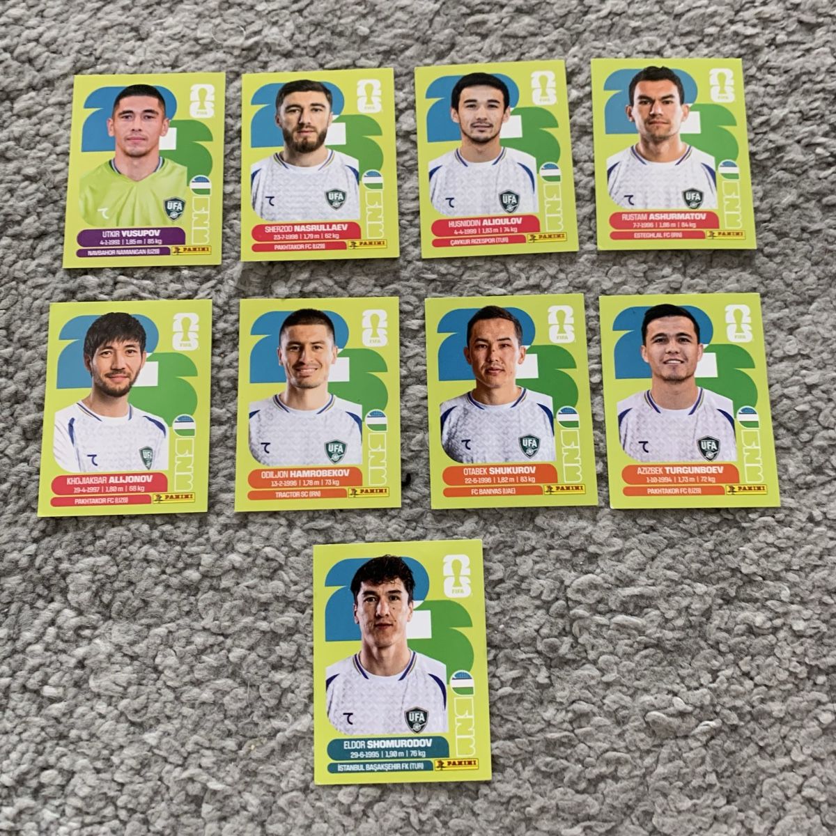 Panini Sammelbilder & Trading cards: Uzbekistan Panini Sammelbilder  – Neu (gemäss Beschreibung) aus Esslingen von Gargamel011