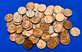 USA One Cent Münzen Sammlung Lincoln Cent gebraucht