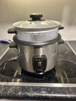 Reiskocher Emerio Edelstahl mit Dampfgarer guter Zustand