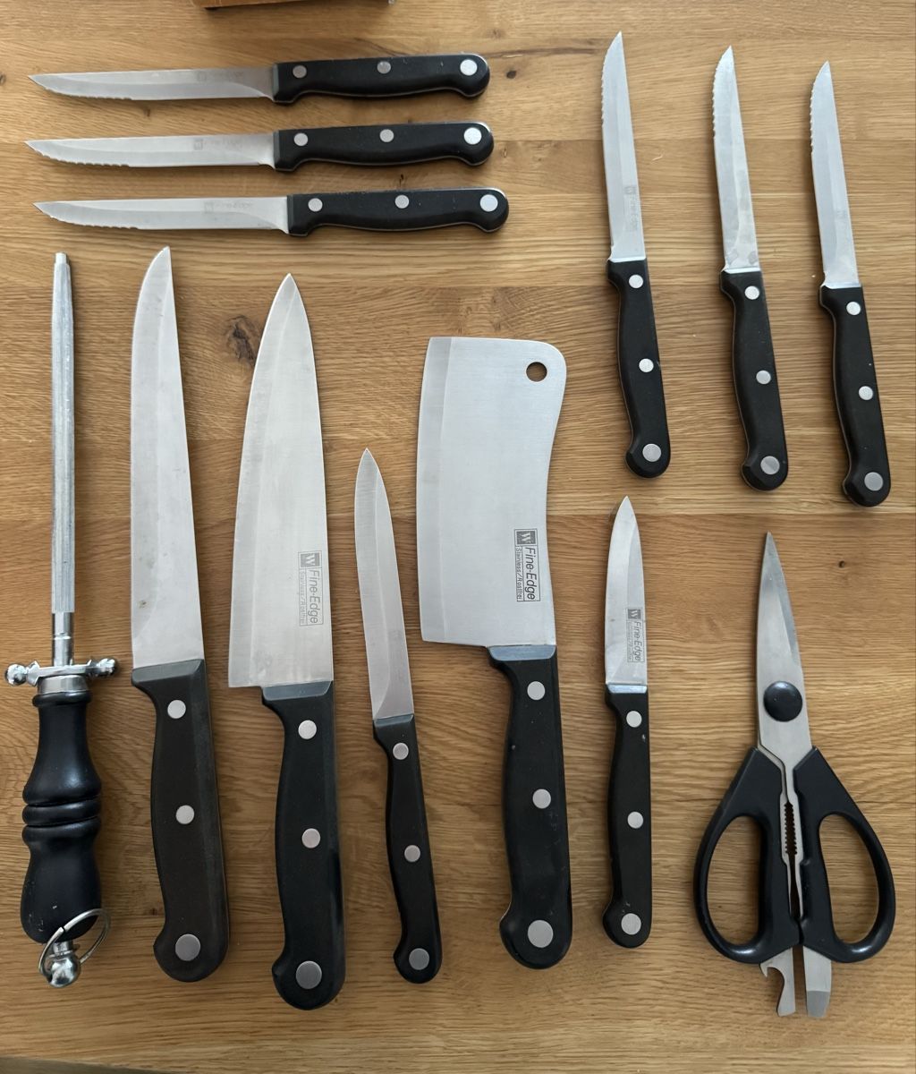 Messer: Messerblock mit Messern und Schere – Gebraucht aus Winkel von Schorley 3
