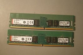 32GB = 2x 16GB DDR4 mit ECC von Kingston für Workstation
