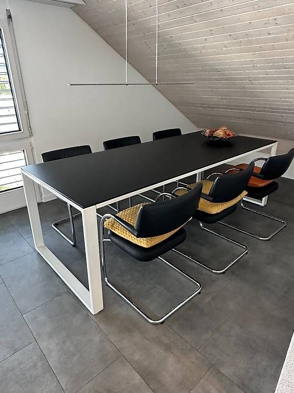 Tables: Esstisch Metall und Glas – D'occasion à Widen par Hafner01Eggenwil 1