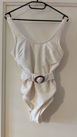 Eleganter Badeanzug Stylischer Einteiler mit Gürtel, Gr. S