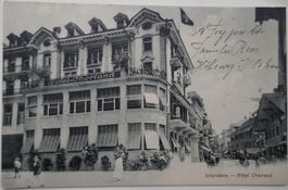 Postkarte Hotel Oberland Interlaken 1912