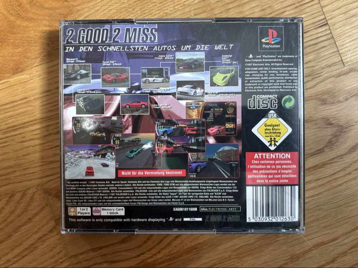 Jeux: PS (PAL) - Need for Speed II / 2 – D'occasion à Widen par mxpx_1981 2