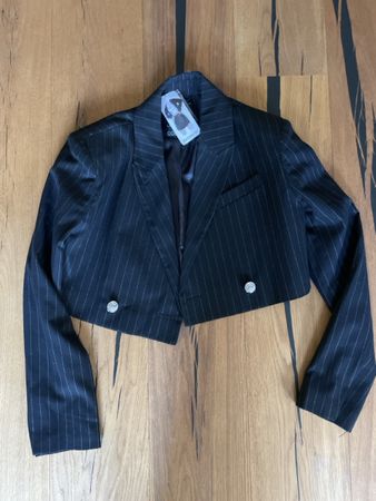 Amisu Kurzblazer schwarz gestreift Grösse 36 neu mit Etikett