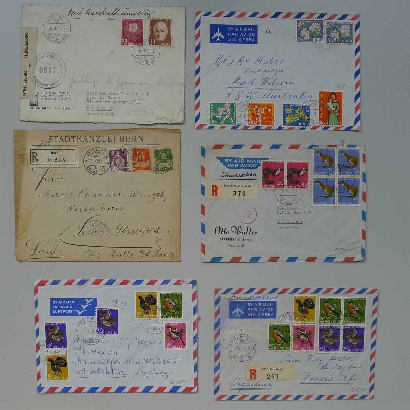 Alle Briefmarken: Grosse Briefsammlung von über 400 Stück – Gebraucht aus Sursee von Luzernerraute 2
