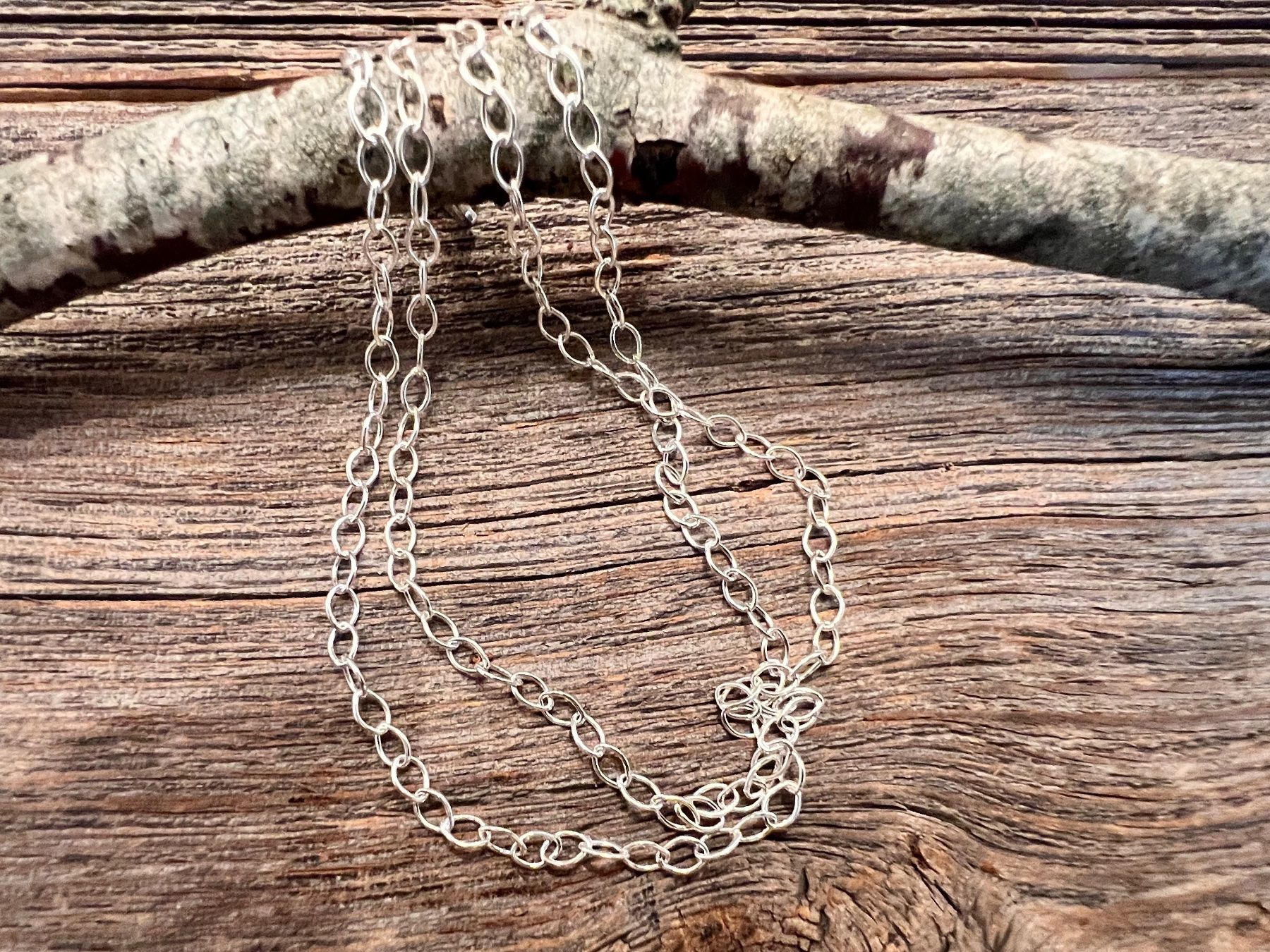 Catenine: Silber Kette 50cm - Durchmesser 2,8mm  - 3,1g - leicht hell – Usato da Bern venduto da Jiffy 7