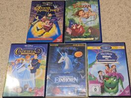 DVD Bundle (5 Stk): Disney Klassiker & Das letzte Einhorn