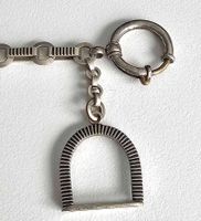 Uhrenkette antik Bronze versilbert / Tula