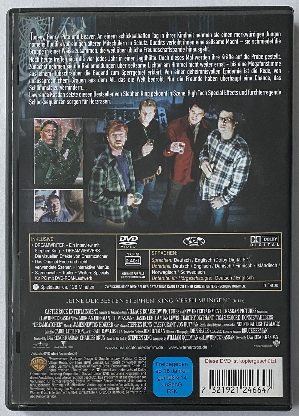 Tutti i DVDs: Dreamcatcher, das böse findet einen Weg – Usato da Flums venduto da Asquillo 1