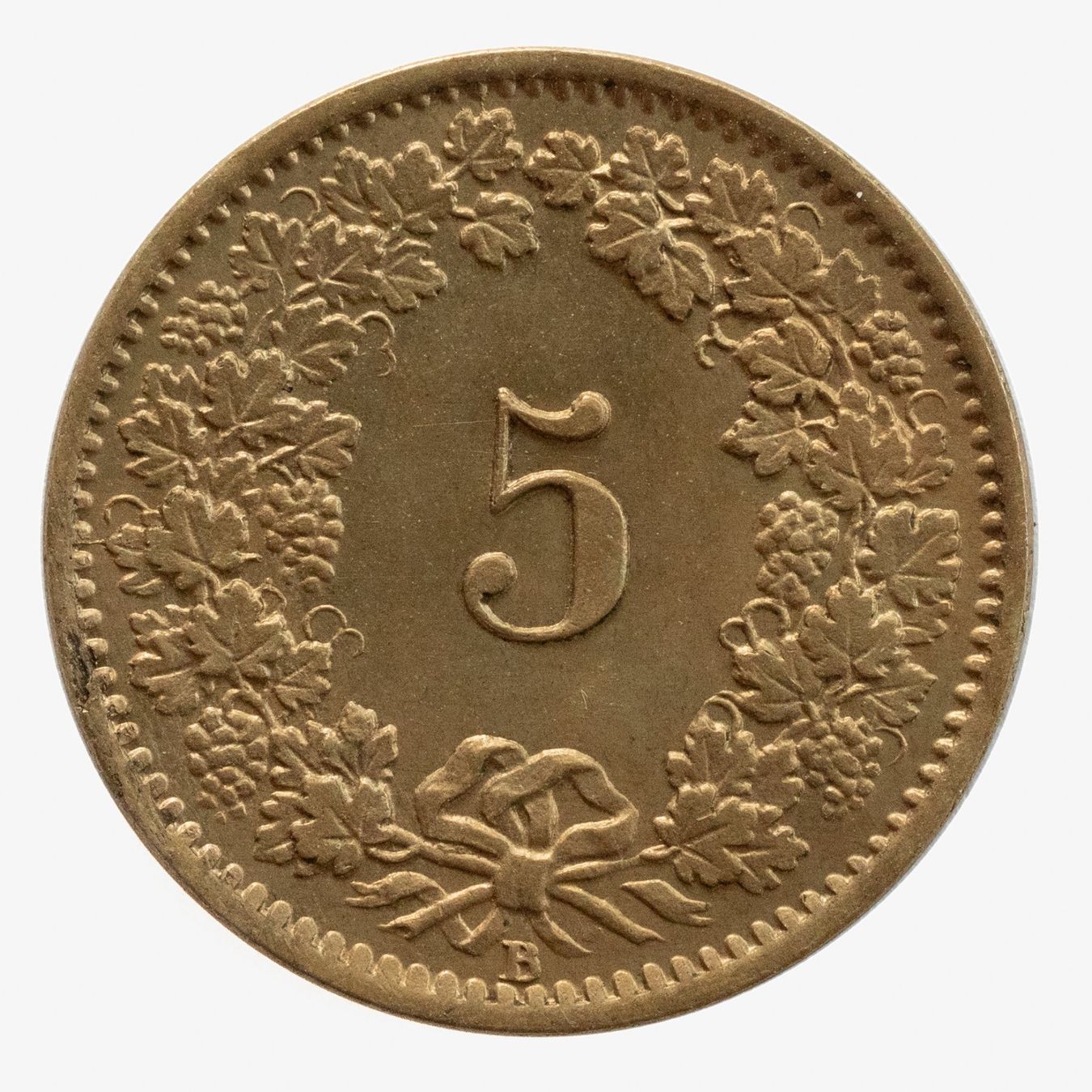 Alle Münzen: Schweiz / Suisse - 5 Rappen - 1877 – Gebraucht aus Rotkreuz von Swiss-Coins 1