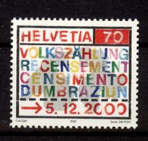 2000,  Sondermarke Volkszählung ** (2)
