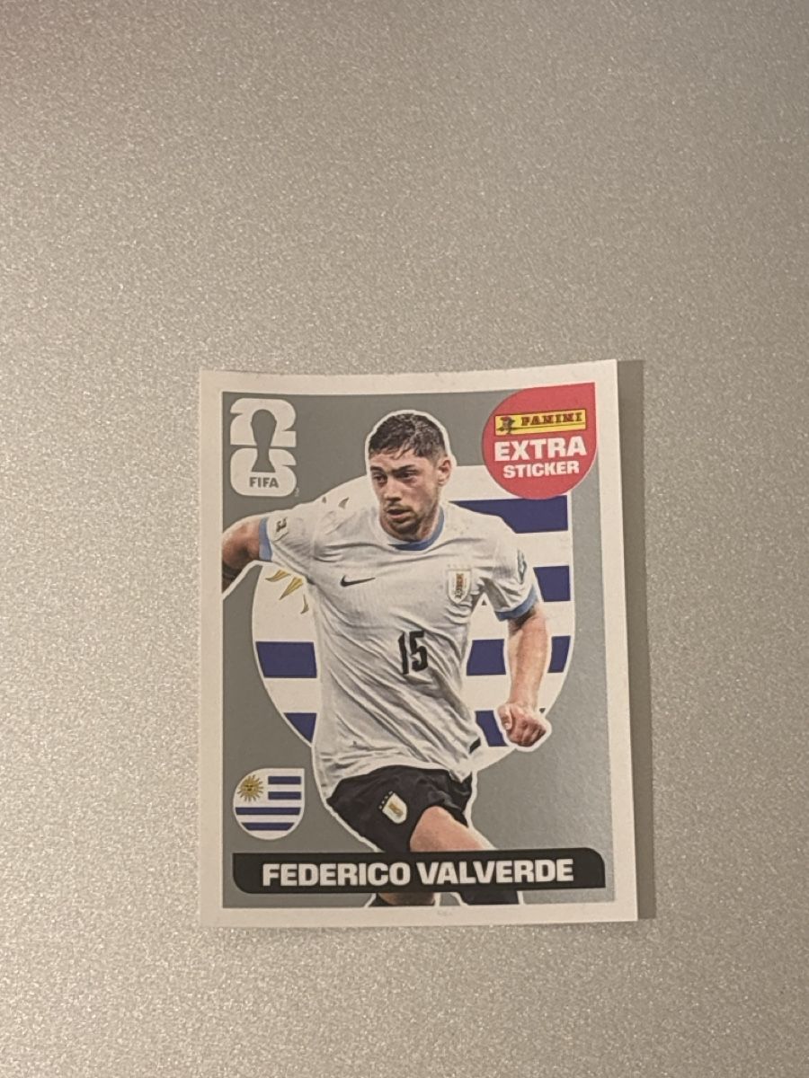 Panini Sammelbilder & Trading cards: Federico Valverde Extra Panini Sticker Silber WM 2026 – Neu und originalverpackt aus Niederscherli von jil.joerg
