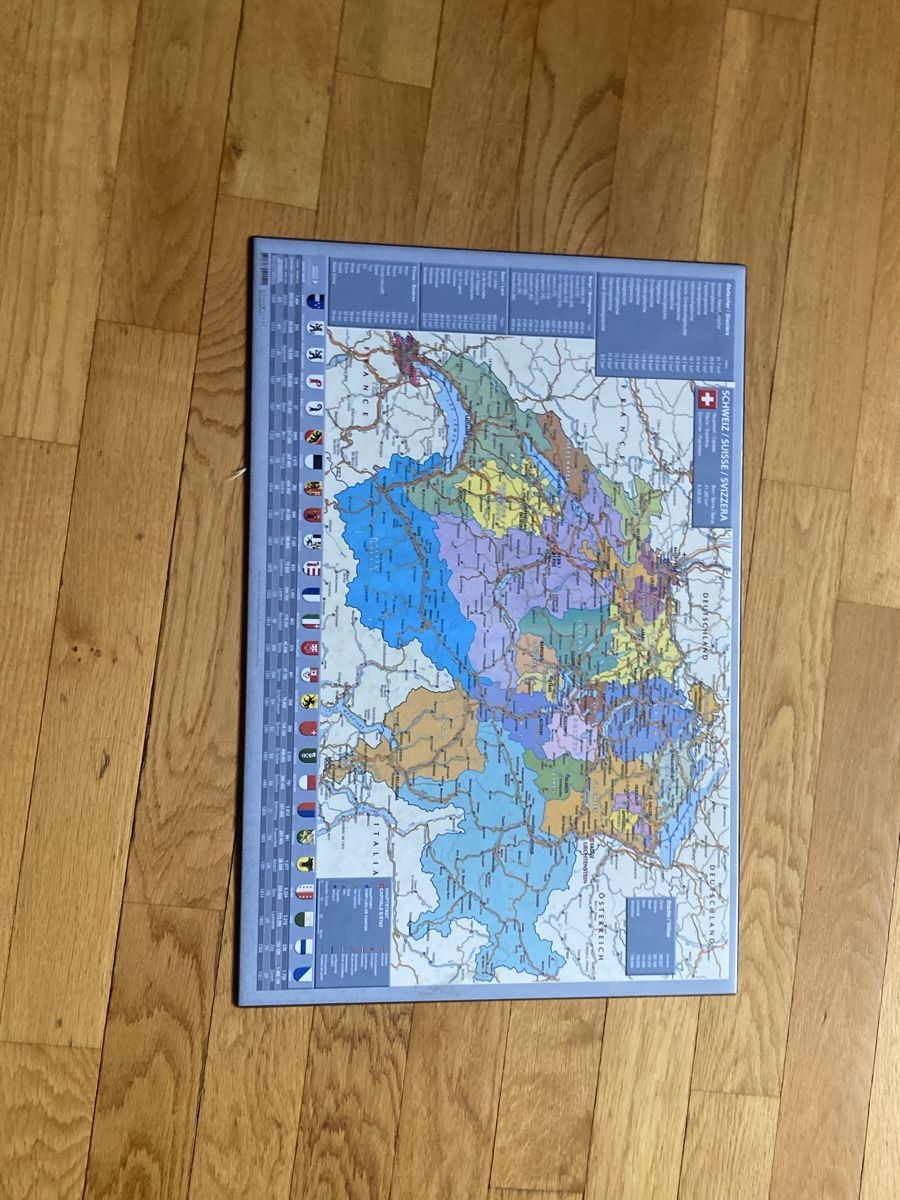 Grafikkarten: Carte de la suisse sous forme de Soumin  – Gebraucht aus Uvrier von SzymonClivaz