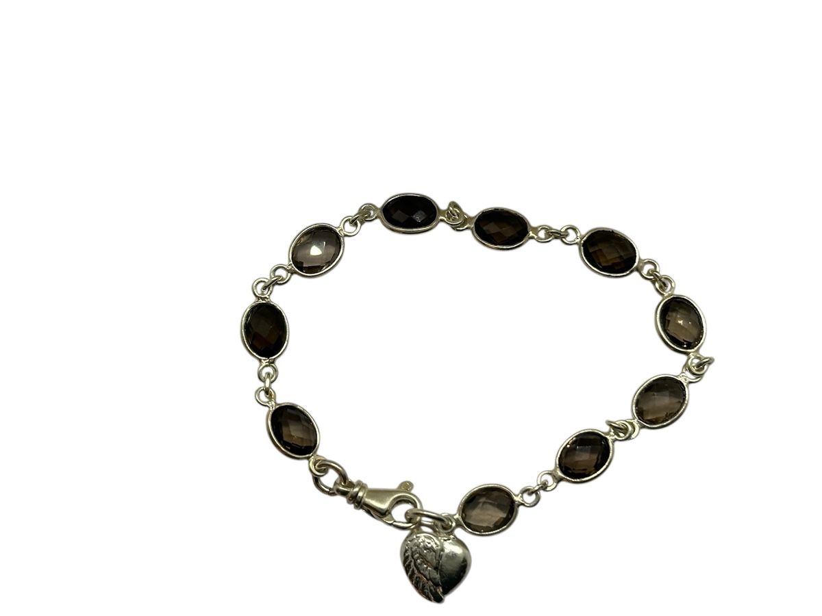 Bracciali & Braccialetti: Rauchquarz Armband 925 – Nuovo e nell'imballaggio originale da Niederglatt ZH venduto da Silberschmuck-design 1