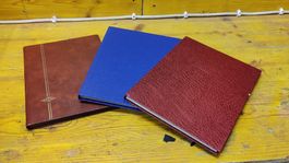3 mal Briefmarkenalbum leer, zum Sammeln (L5)