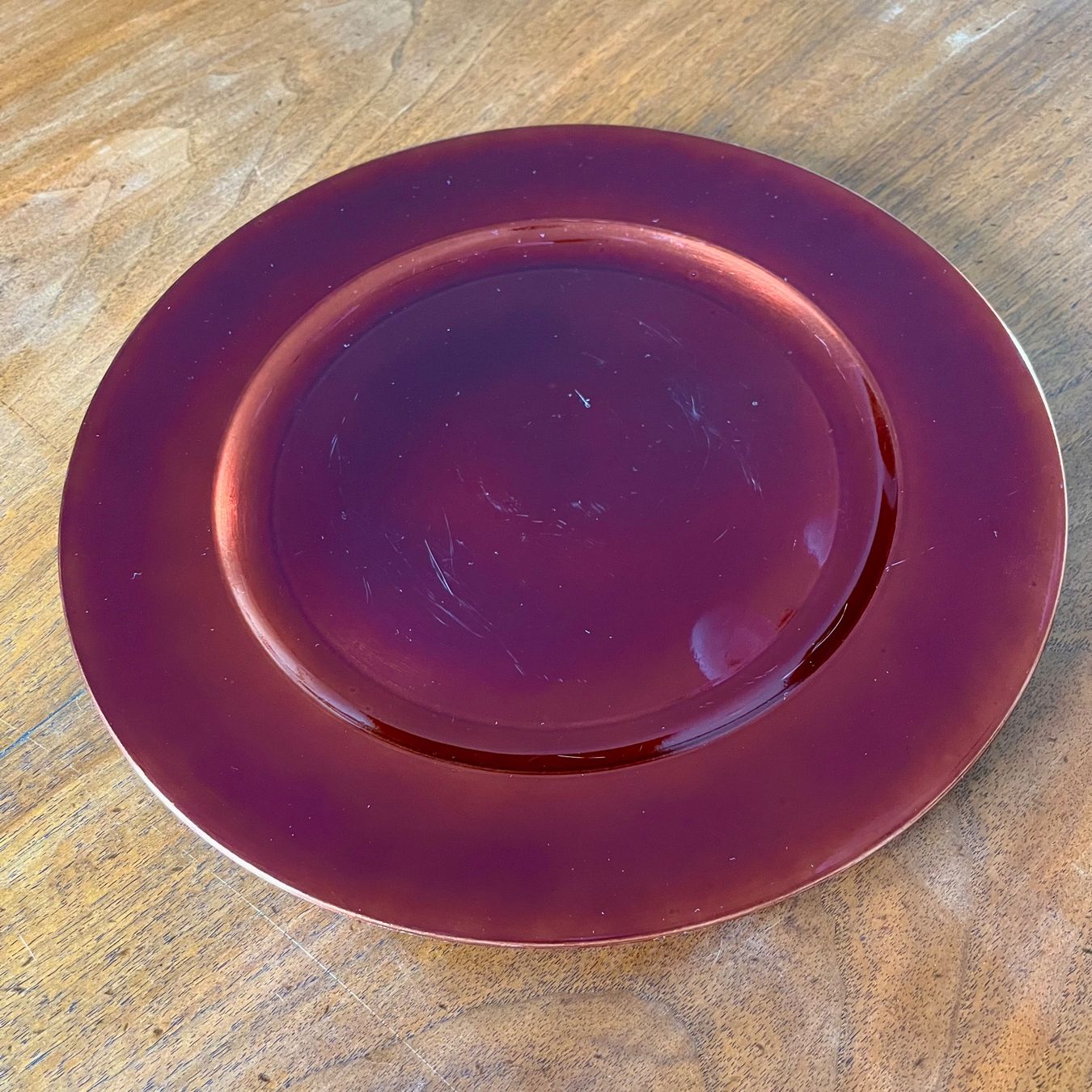 Piatti: 6er-Set Platzteller rot aus Kunststoff Durchmesser 32.5cm – Usato da Bülach venduto da alinaw 6