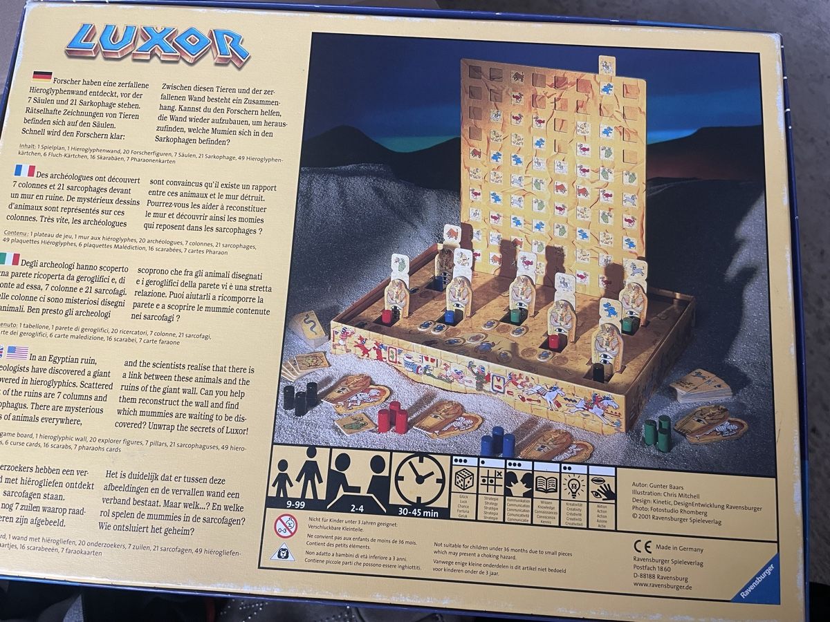 Giochi: Forscher Spiel LUXOR – Usato da Wattwil venduto da Weinachtsmann 1