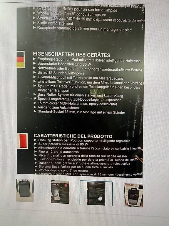 Dj-Tech Amplificatori: DJ-Tech iCube 90 - Mobiler Lautsprecher mit 80 Watt – Usato da Niederhasli venduto da Surfi7 2