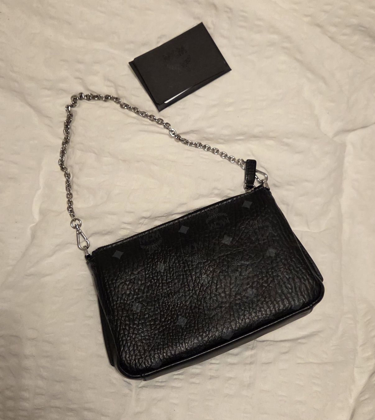 Mcm Sacs femmes: MCM Clutch/Handtasche, Schwarz/Silber – Neuf (Voir description) à Bern par Produkte.verkauf