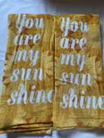 Sunflower Kitchen  Summer Towels - "You Are My Sunshine"