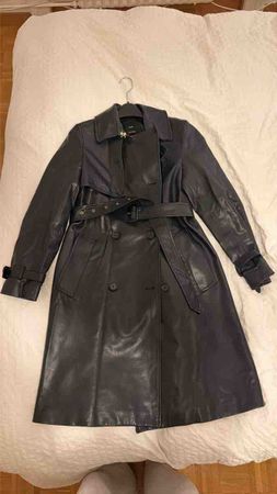 Damen Trenchcoat aus Kunstleder von Mango Grösse M