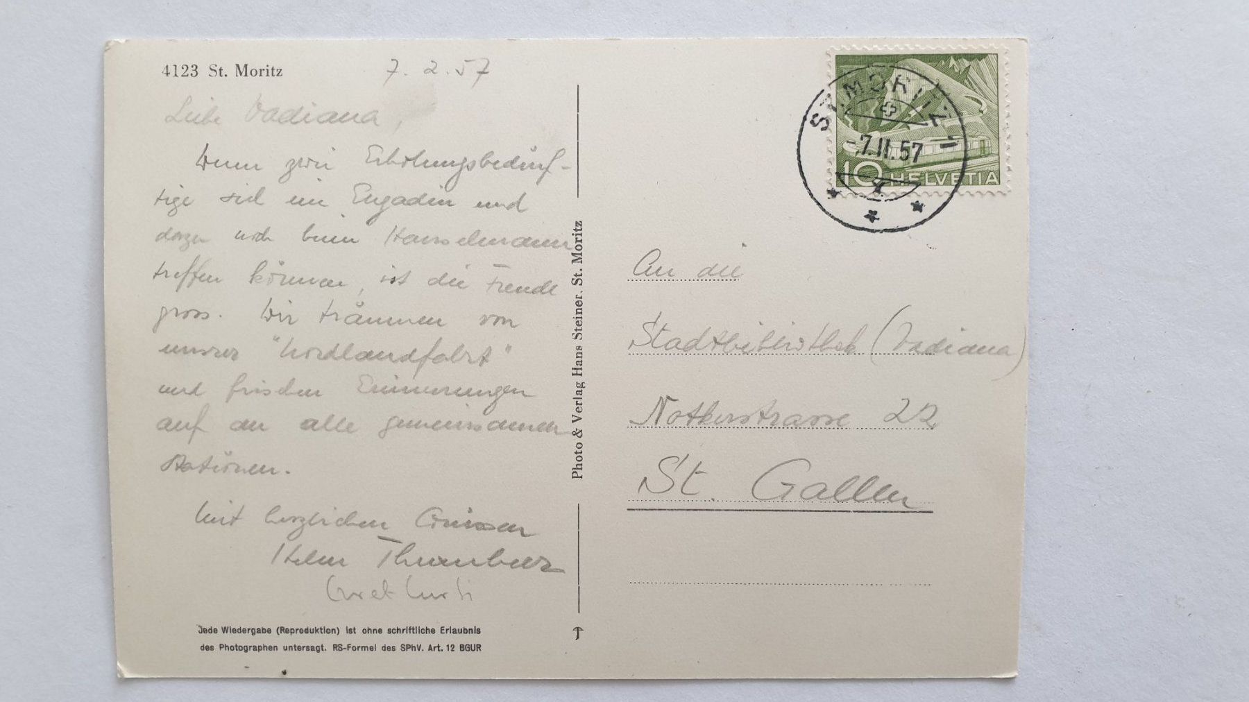 Cartoline postali: St.Moritz, Oberengadin, Graubünden. 2 Ansichtskarten – Usato da Goldach venduto da armando_r 5