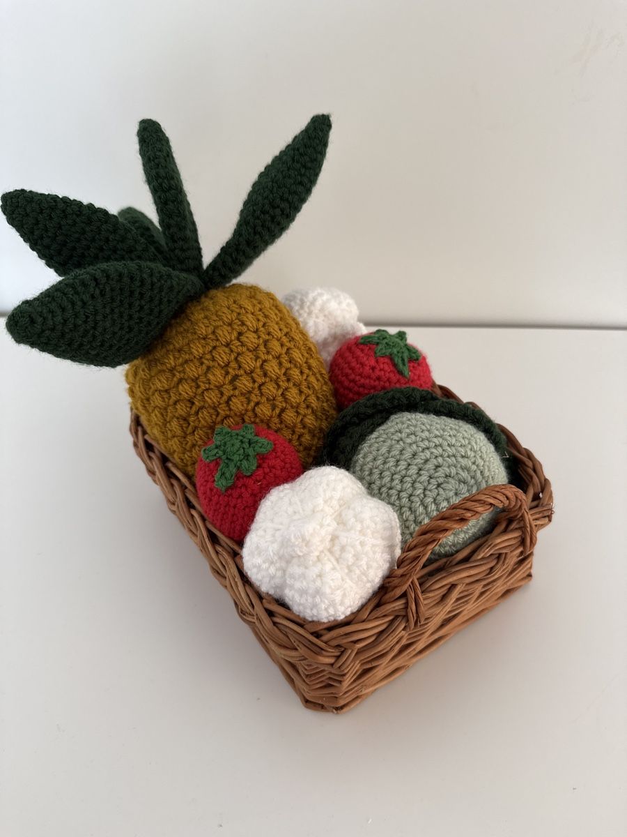 Tutte le decorazioni: Handmade Crochet Fruit & Veggie Basket – Nuovo (secondo la descrizione) da Zürich venduto da ove_nw5x