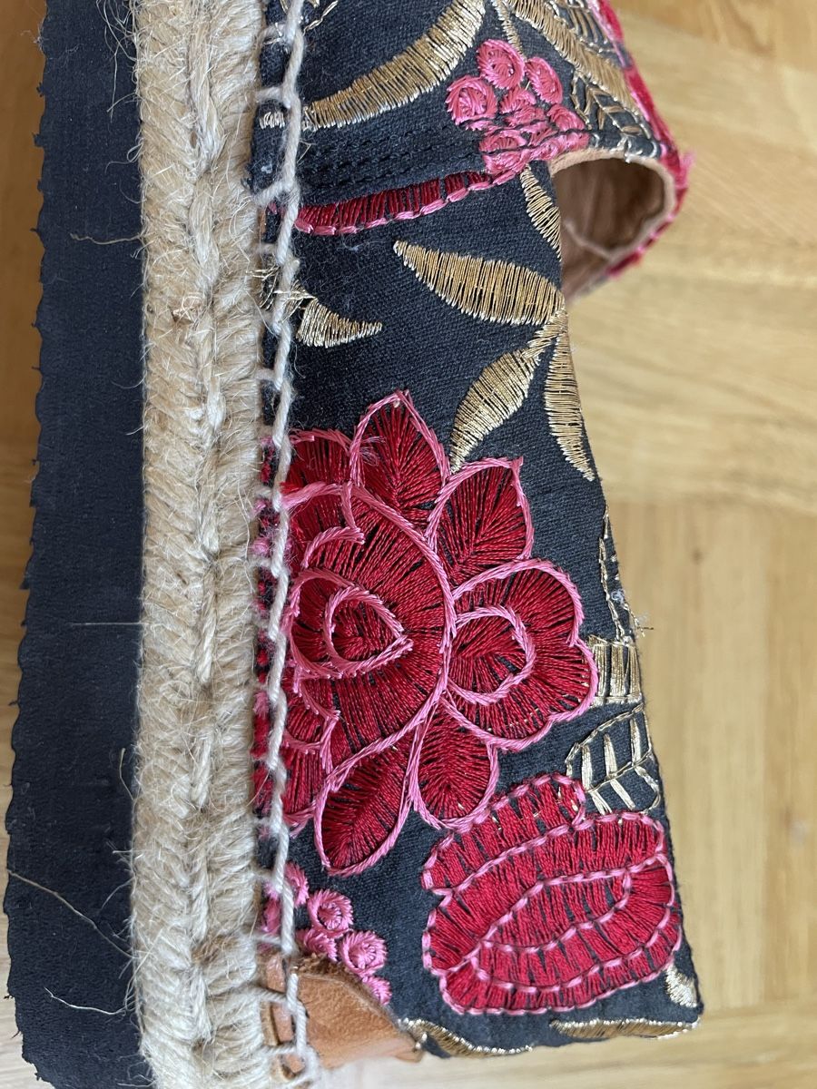 Scarpe da donna: Bestickte Leder-Espadrilles aus Ibiza – Nuovo (secondo la descrizione) da Unterengstringen venduto da TizianaRK 3