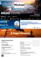 2 x ALLIANZ Cinema  "Michael"  8. Aug 2026   Einlass 19:00h