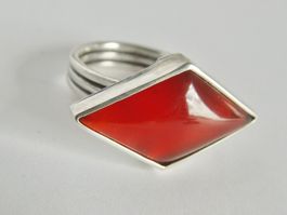 Vintage Ring Silber 925 und Karneol