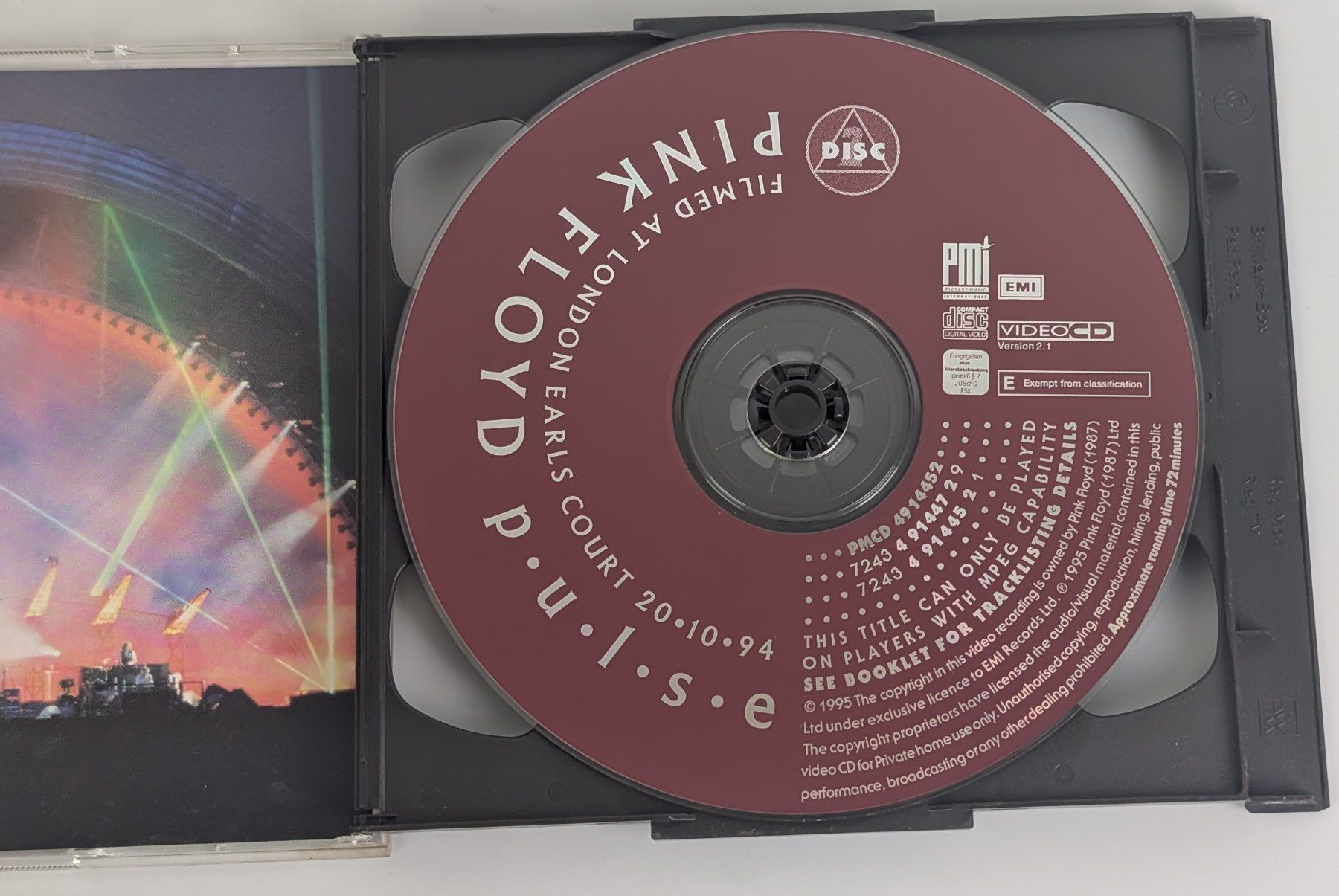 CD: Pink Floyd - Pulse (P.U.L.S.E.) - Seltene Video CD Edition – Usato da Zürich venduto da 1.Simon 4