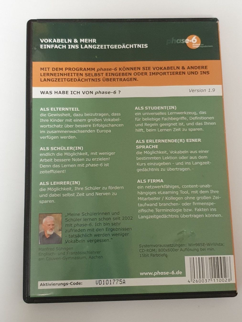 Spiele: Phase 6 Langzeitgedächtnis – Gebraucht aus Oberdorf BL von BaldenEagle 3