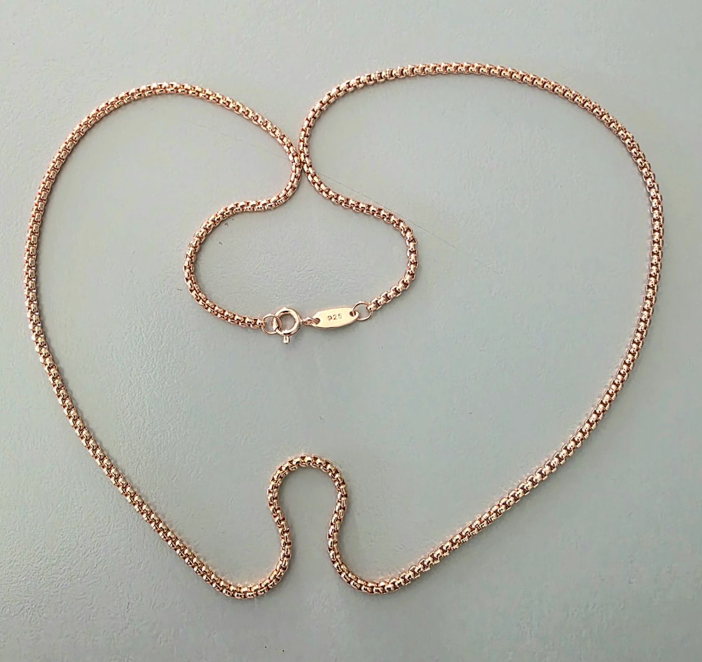 Catenine: Halskette Rosegold 53 cm Silber 925 – Usato da Madetswil venduto da triforuz