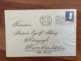 1922  PJ auf Brief   (G2299)