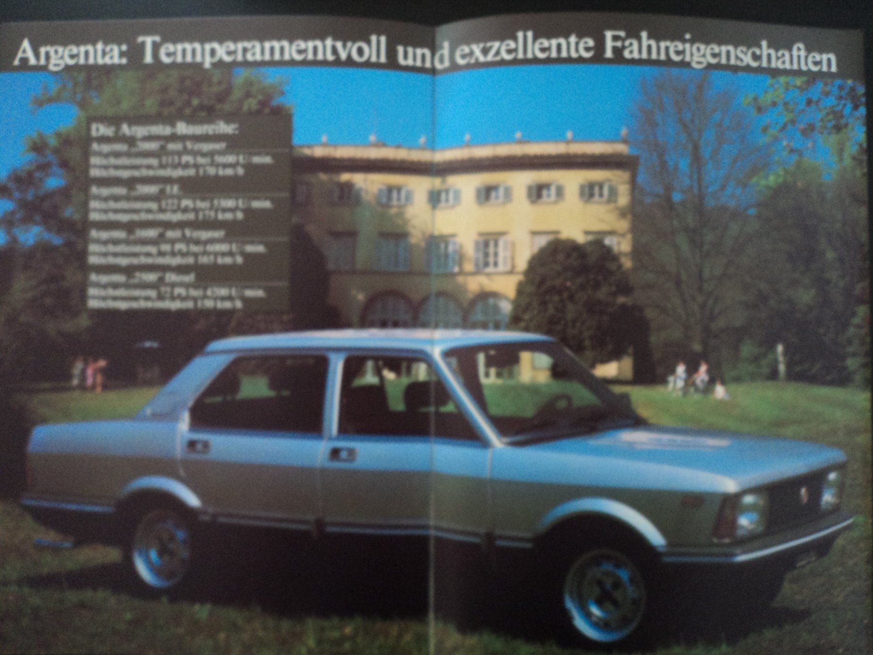 Fiat Documenti: Prospekt Fiat Argenta 1981 – Usato da Schwarzenburg venduto da modelCARama