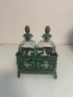 Dekorative Essig Öl Karaffen Set im Vintage Stil!