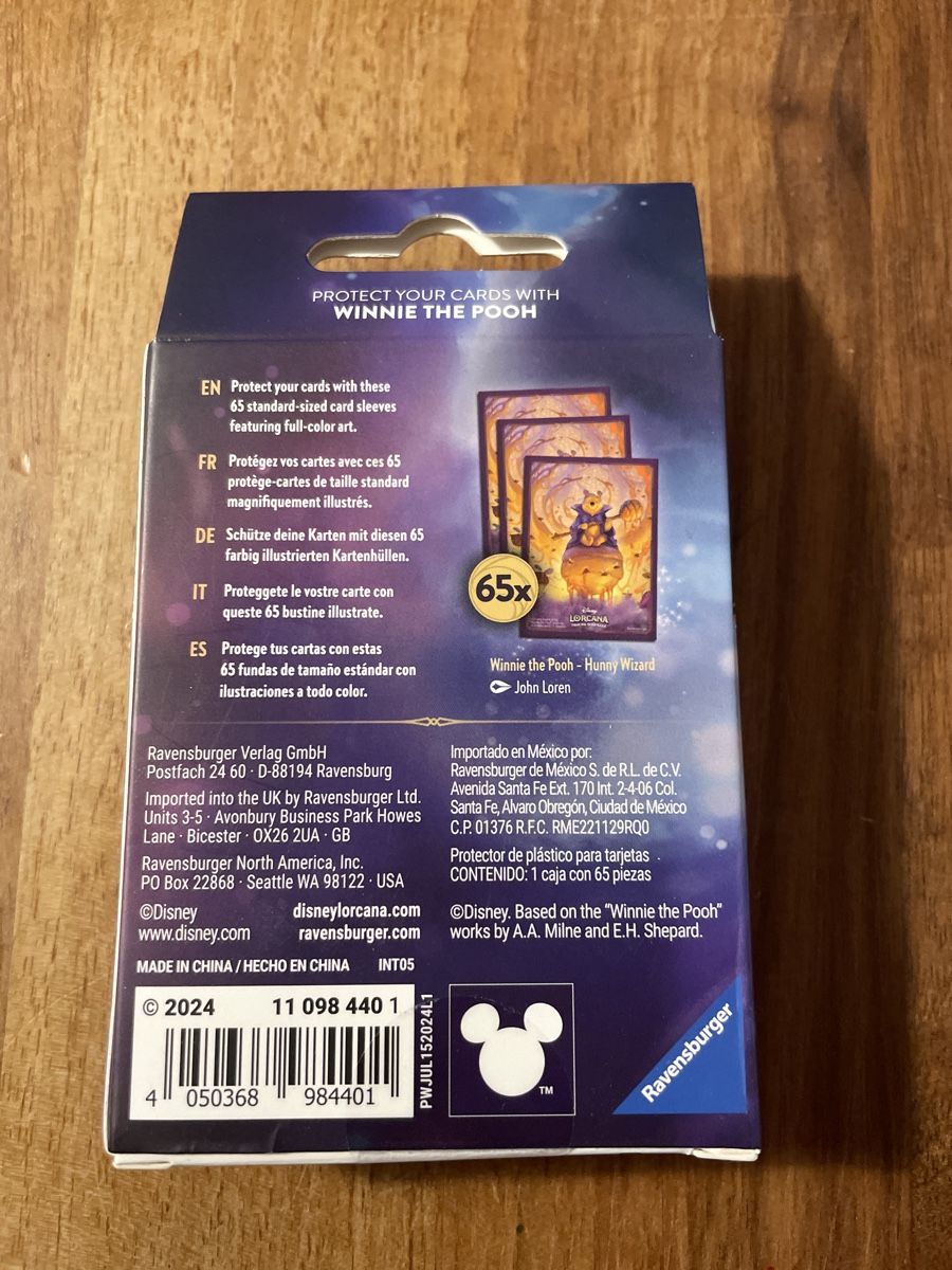 Disney Carte collezionabili: Originalverpackte Disney Lorcana Kartenhüllen Winnie Pooh – Nuovo e nell'imballaggio originale da Therwil venduto da rubininio 1