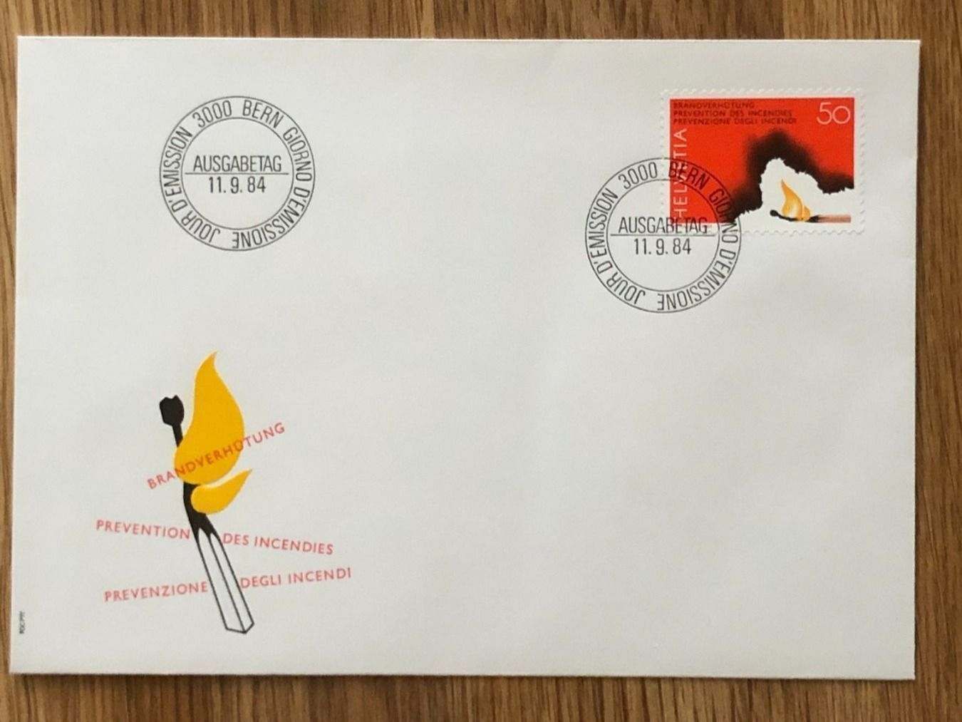 Alle Briefmarken: FDC Brandverhütung 11.9.84 – Neu (gemäss Beschreibung) aus Landquart von interesse63