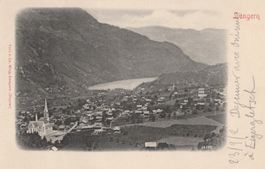 Blick auf Lungern - (um 1900)