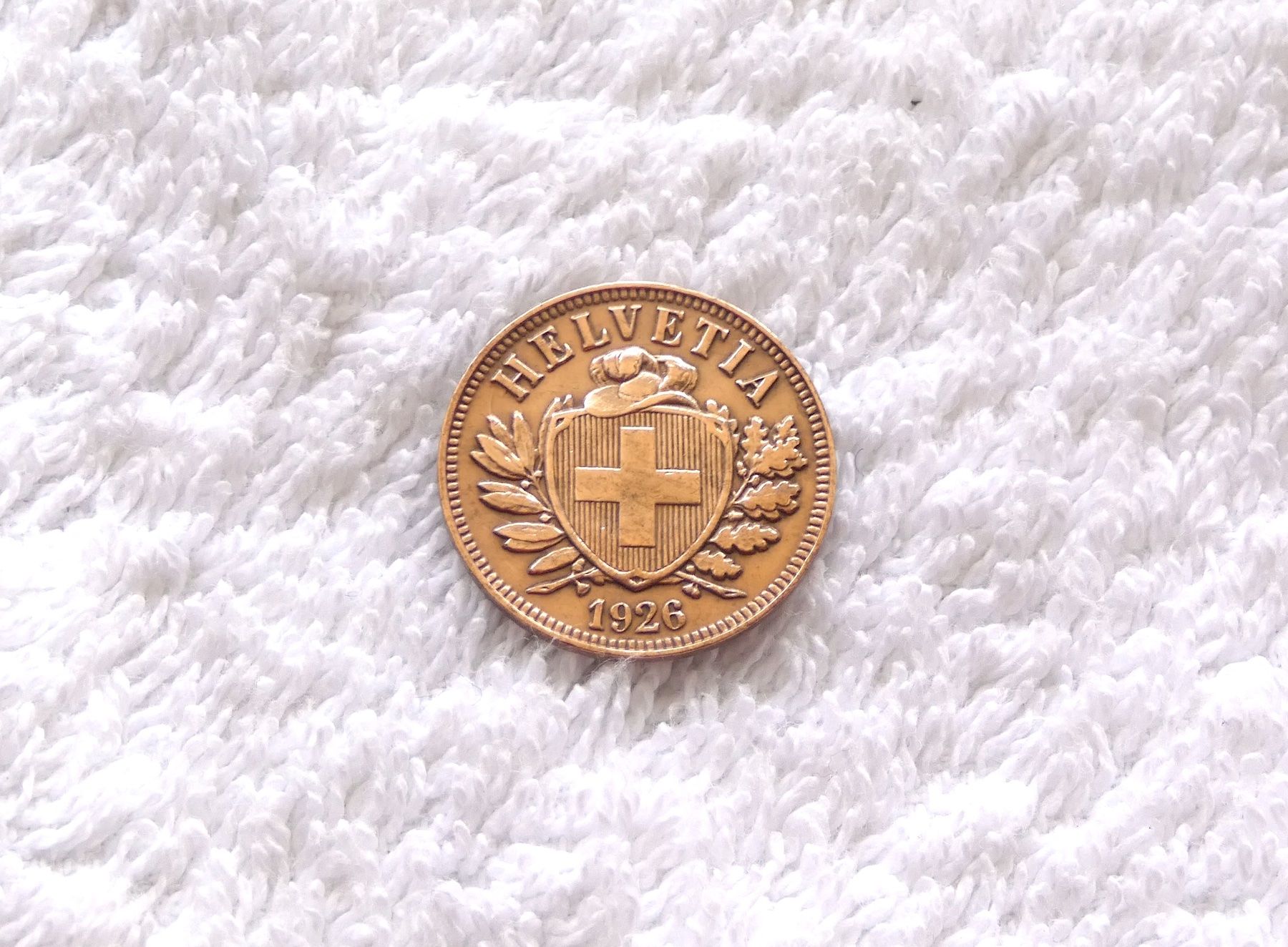 Tutti le monete: 2 centimes/Rappen 1926 – Usato da Nyon venduto da Ilmi09