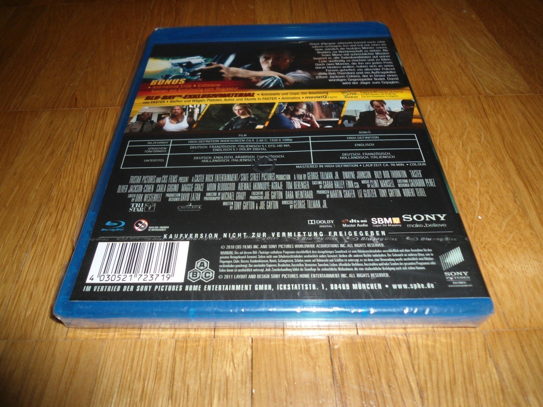 Alle DVDs: Faster - BLU-RAY - UNCUT – Neu und originalverpackt aus Basel von havsok 1