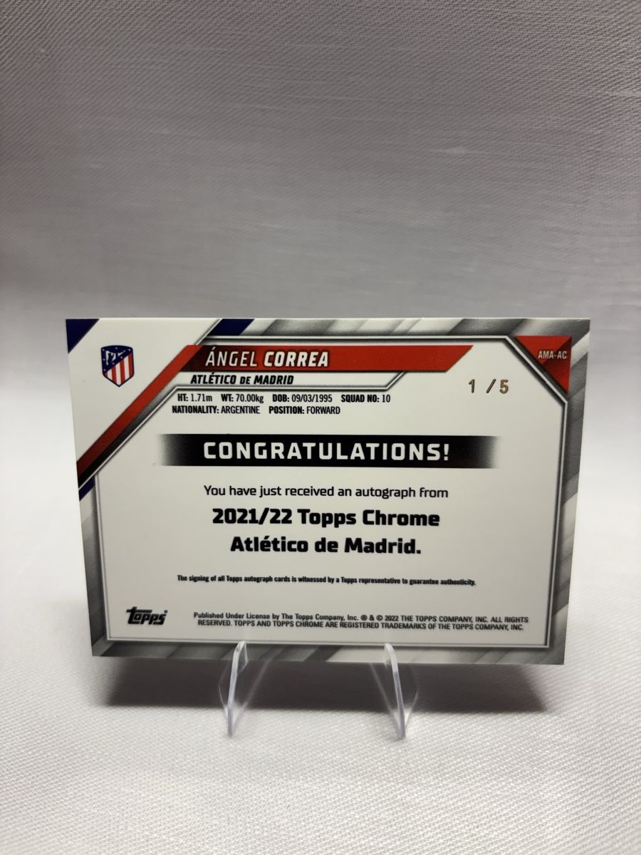 Topps Cartes à collectionner: 21/22 Topps Chrome Angel Correa Auto 1/5 – Neuf (Voir description) à Buchs ZH par Yannik22 1