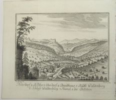 Waldenburg  Kupferstich von Büchel