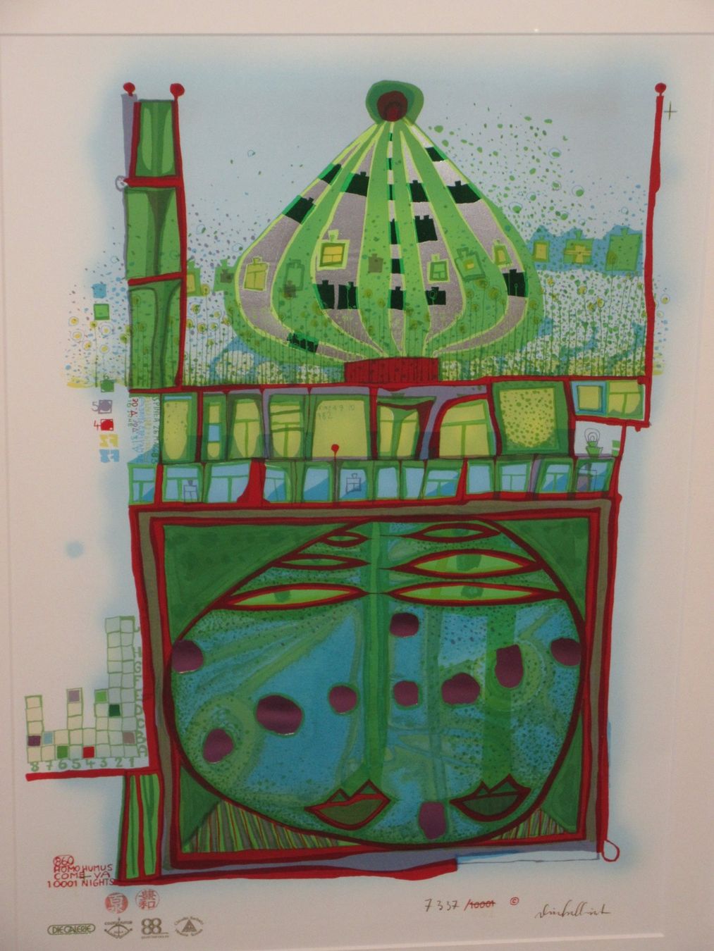 Poster & Bilder: Hundertwasser  "HOMO HUMUS" handsigniert/handnummeriert – Neu (gemäss Beschreibung) aus Weinfelden von Kunst2010 1