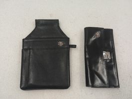 Schwarzes Portemonnaie mit Gürteltasche gebraucht!
