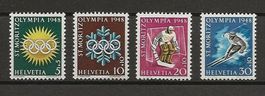 1948 Serie Olympiade 3 Werte postfrisch
