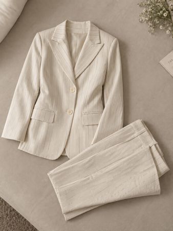 ENSEMBLE COSTUME A RAYURE